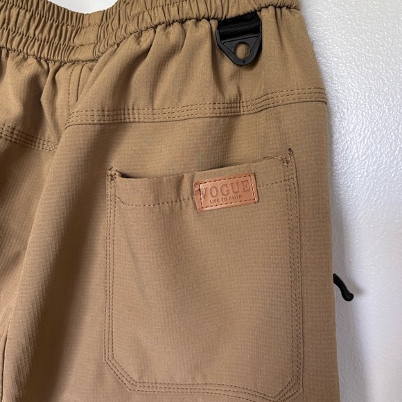 Jeep Spirit Cargo Pants Joggers Womens Juniors XL Brown High Rise Outdoor Hiking - Picture 12 of 13